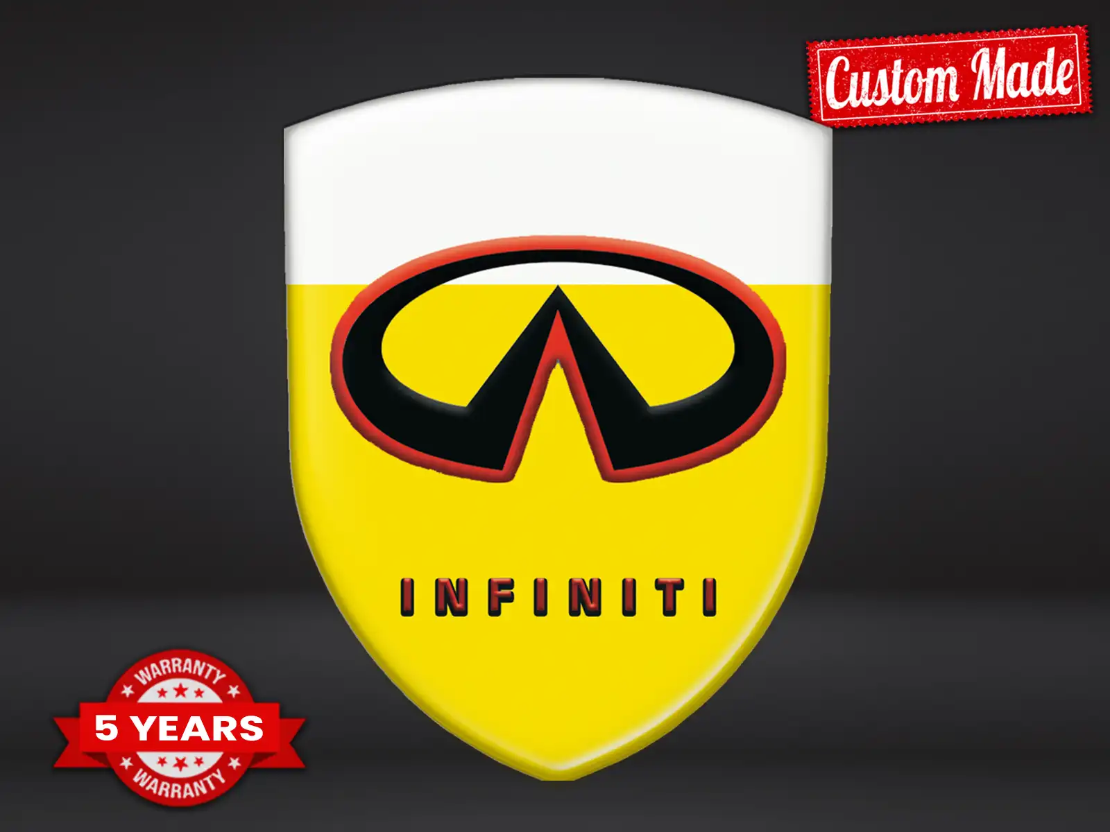 Infiniti Emblema En Relieve Apariencia Premium Etiquetas Auto 